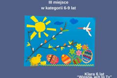 I miejsce w kategorii 6-9 lat - 3